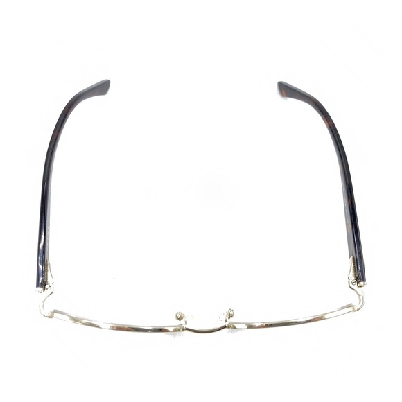 Prada VPR 52N AB6-1O1 Gold Brown Half Rim Eyeglasses Frames 53-18 135 Italy - Picture 3 of 12